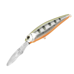 Воблер Tsuribito Deep Chok Long 80F col.509 Pearl Yamame Orange Belly