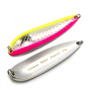 Блесна Salmon River Legend 45гр Red-Silver-Yellow