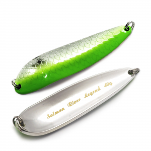 Блесна Salmon River Legend 40гр Silver-Green