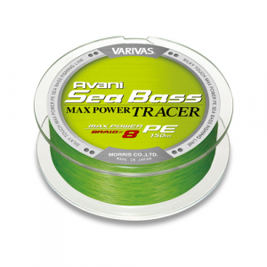 Плетеный шнур Varivas Avani Sea Bass Max Tracer Pe #0.6